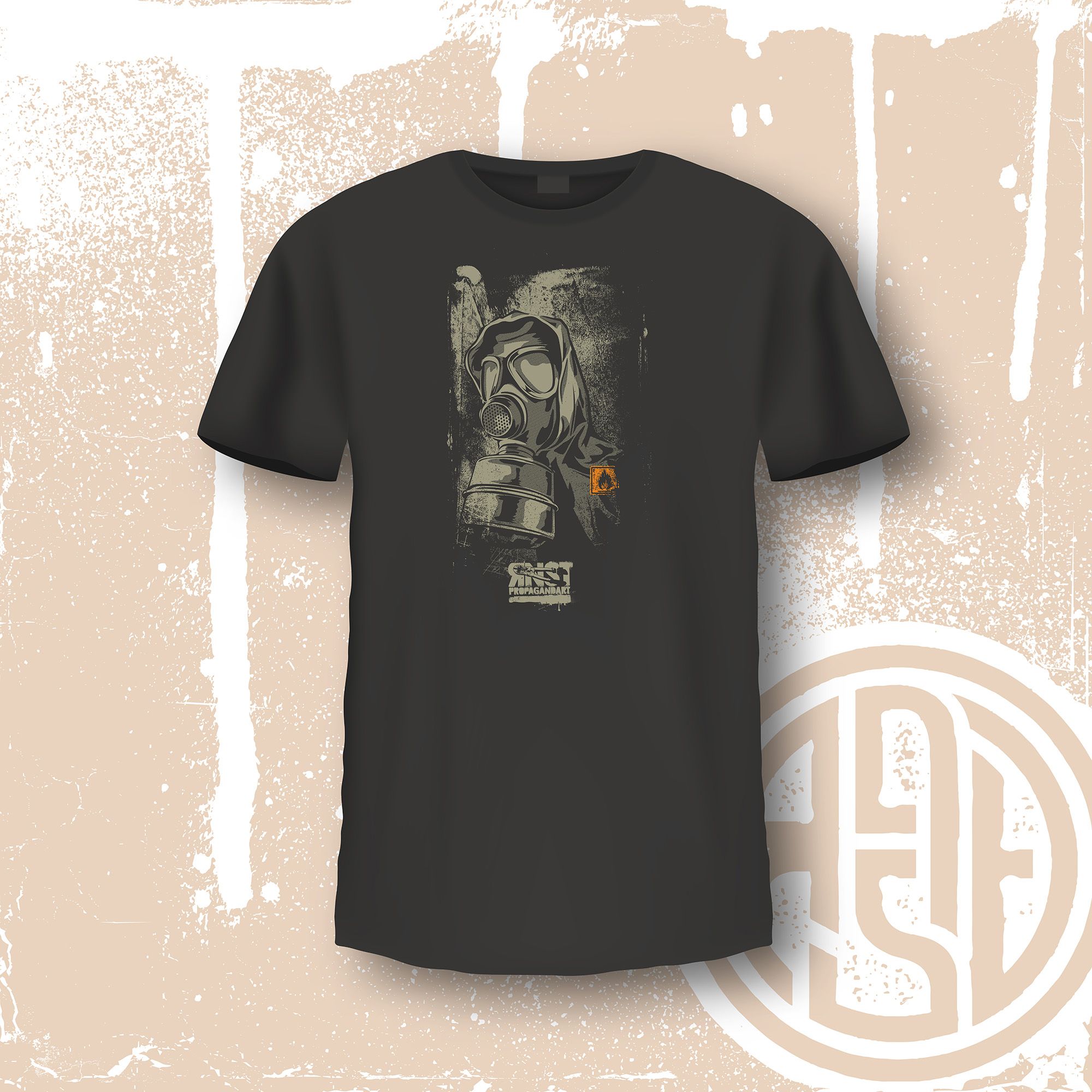 T-shirt mockup in white, gray and black colors. Mockup of realistic shirt with short sleeves. Blank t-shirt template with empty space for design. Vector